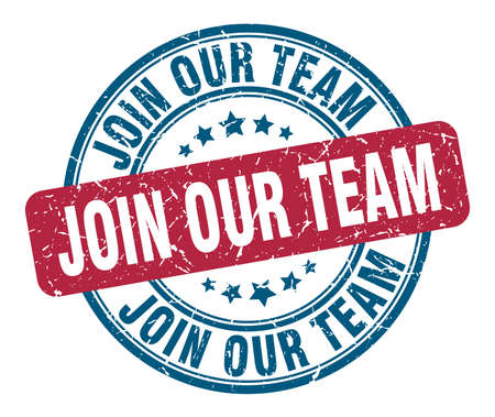 join our team stamp. join our team round grunge sign. join our teamのイラスト素材