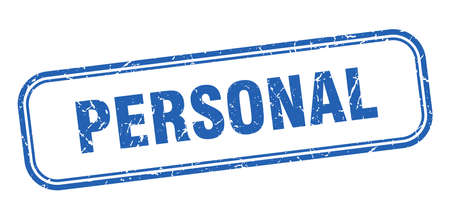 personal stamp. personal square grunge sign. personalのイラスト素材