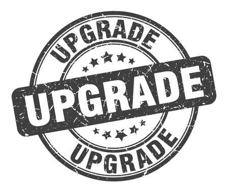 upgrade stamp. upgrade round grunge sign. upgradeのイラスト素材