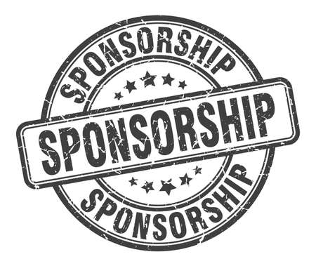 sponsorship stamp. sponsorship round grunge sign. sponsorshipのイラスト素材