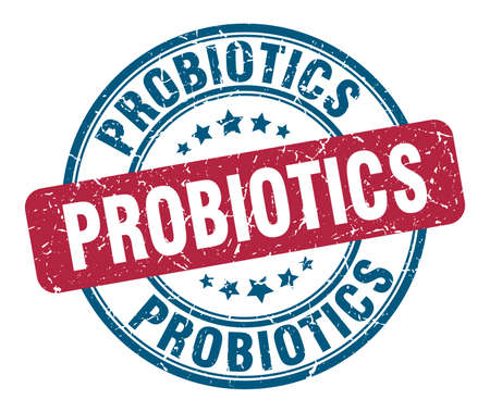 probiotics stamp. probiotics round grunge sign. probioticsのイラスト素材