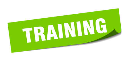 training sticker. training square isolated sign. trainingのイラスト素材