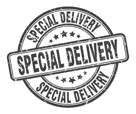 special delivery stamp. special delivery round grunge sign. special deliveryのイラスト素材
