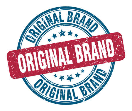 original brand stamp. original brand round grunge sign. original brandのイラスト素材