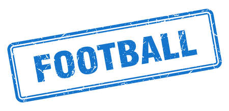 football stamp. football square grunge sign. footballのイラスト素材
