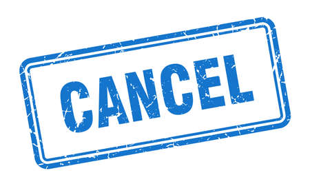 cancel stamp. cancel square grunge sign. cancelのイラスト素材