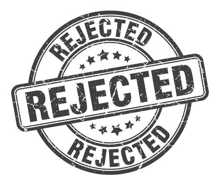 rejected stamp. rejected round grunge sign. rejectedのイラスト素材