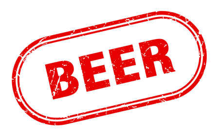 beer stamp. beer square grunge sign. beerのイラスト素材