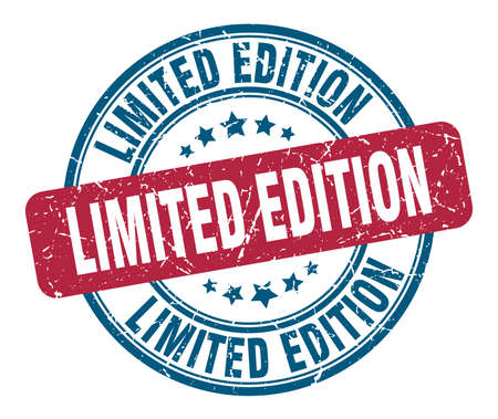 limited edition stamp. limited edition round grunge sign. limited editionのイラスト素材