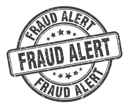 fraud alert stamp. fraud alert round grunge sign. fraud alertのイラスト素材