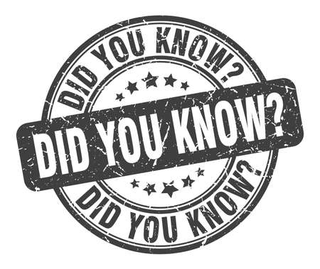 did you know stamp. did you know round grunge sign. did you knowのイラスト素材