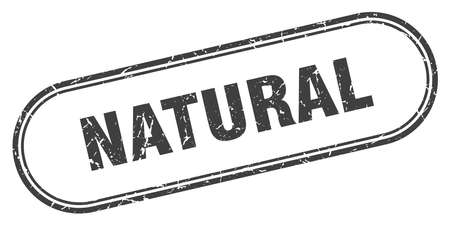 natural stamp. natural square grunge sign. naturalのイラスト素材