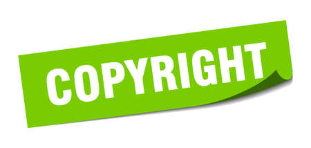 copyright sticker. copyright square isolated sign. copyrightのイラスト素材