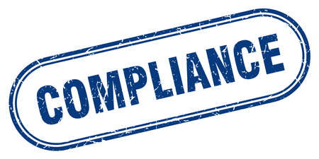 compliance stamp. compliance square grunge sign. complianceのイラスト素材