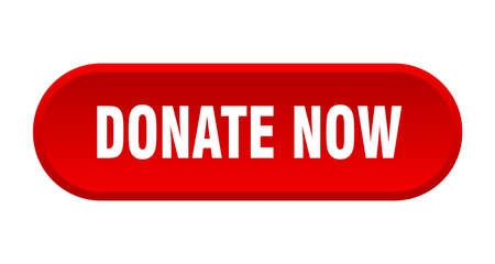 donate now button. donate now rounded red sign. donate nowのイラスト素材