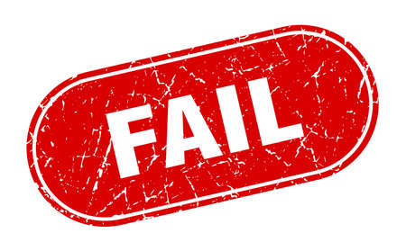 fail sign. fail grunge red stamp. Labelのイラスト素材