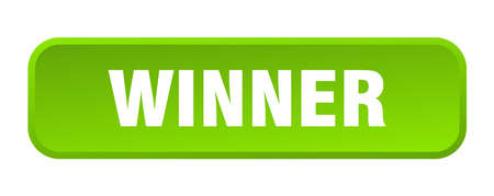 winner button. winner square 3d push buttonのイラスト素材