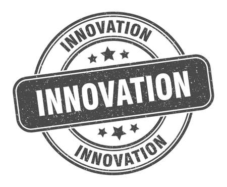 innovation stamp. innovation label. round grunge signのイラスト素材