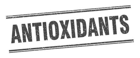 antioxidants stamp. antioxidants label. square grunge signのイラスト素材