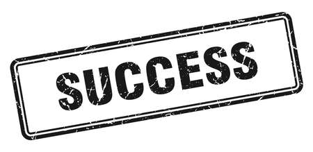 success stamp. square grunge sign isolated on white backgroundのイラスト素材