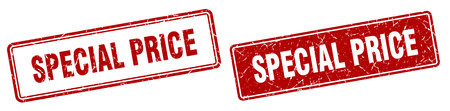 special price square stamp. special price grunge sign setのイラスト素材