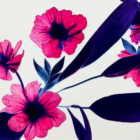 forget me not. small flowers on white background. watercolor floral backgroundの写真素材