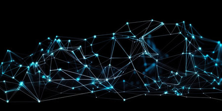 Big data background. Abstract digital network connection background. Technology wallpaper. Network...