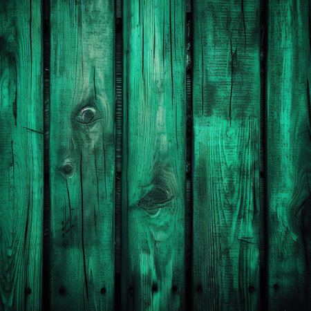 Green wooden planks background. Wooden texture. Wood plank background. Green wood textureの素材