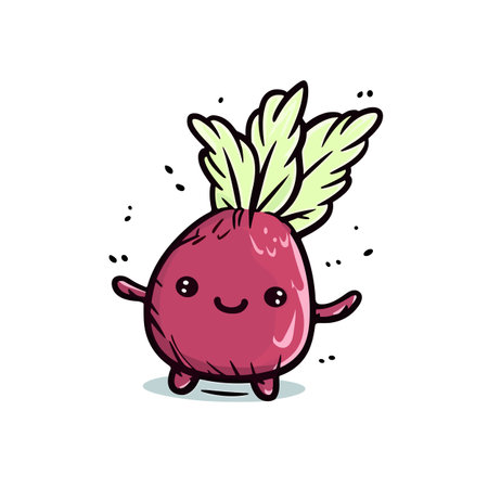 Beetroot. Beetroot hand-drawn illustration. Vector doodle style cartoon illustrationのイラスト素材