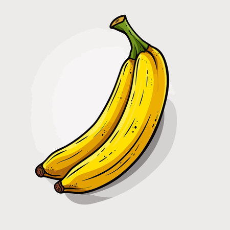 Banana. Banana hand-drawn illustration. Vector doodle style cartoon illustrationのイラスト素材