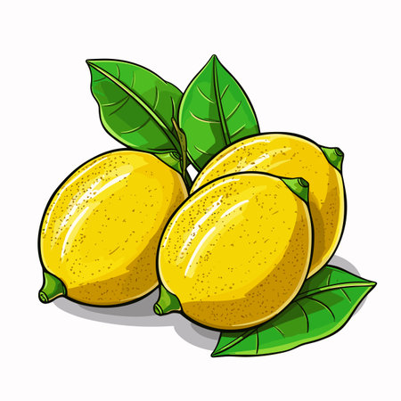 Lemon. Lemon hand-drawn illustration. Vector doodle style cartoon illustrationのイラスト素材