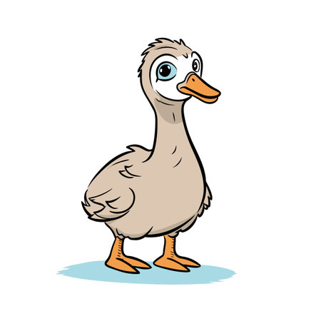 Gosling. Gosling hand-drawn illustration. Vector doodle style cartoon illustrationのイラスト素材