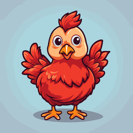 Hen. Hen hand-drawn illustration. Vector doodle style cartoon illustrationのイラスト素材