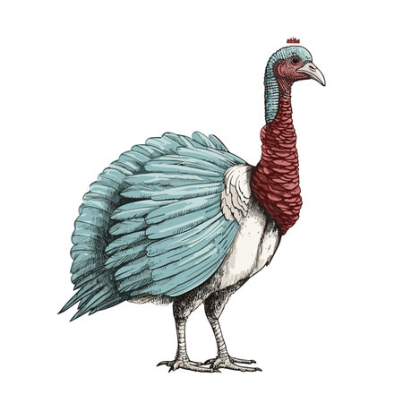 Turkey. Turkey hand-drawn illustration. Vector doodle style cartoon illustrationのイラスト素材
