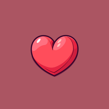 Heart. Heart hand-drawn comic illustration. Vector doodle style cartoon illustrationのイラスト素材