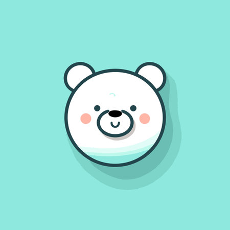 Bear hand-drawn comic illustration. Bear. Cute vector doodle style cartoon illustrationのイラスト素材