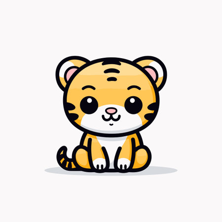 Jaguar hand-drawn comic illustration. Jaguar. Cute vector doodle style cartoon illustrationのイラスト素材