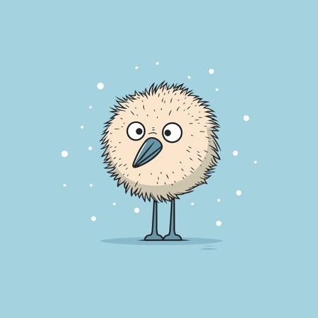 Ostrich hand-drawn comic illustration. Ostrich. Cute vector doodle style cartoon illustrationのイラスト素材