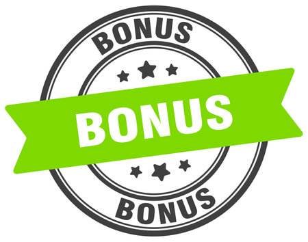 bonus stamp. bonus round sign. label on transparent backgroundのイラスト素材