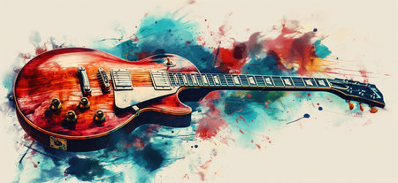 Rock poster. Rock music background. Background for music festival or concert poster or flyer, design templateの素材