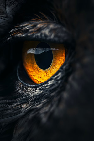Owl poster. Owl wallpaperの写真素材