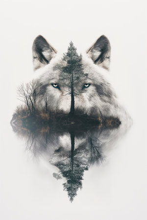 Wolf poster. Wolf wallpaper