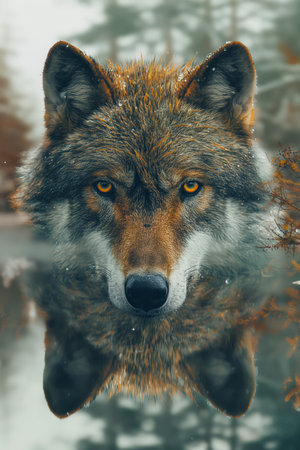 Wolf poster. Wolf wallpaper