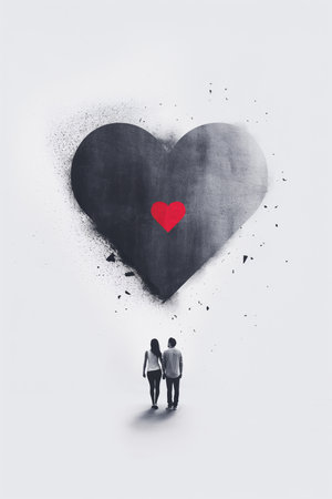 Love poster. Love wallpaper. I love you cardの写真素材