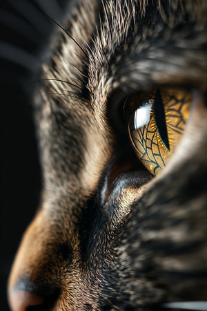 Cat poster. Cat wallpaperの写真素材