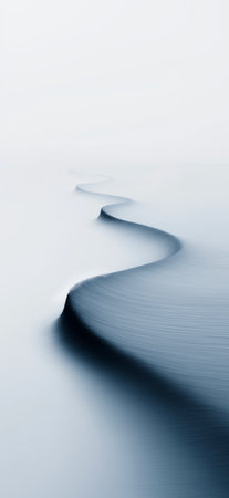 Sea wave long exposure wallpaper. Abstract calm minimalistic backgroundの写真素材