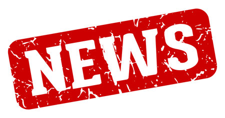 news stamp. news rectangular sign isolated on transparent backgroundのイラスト素材