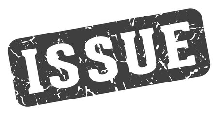 issue stamp. issue rectangular sign isolated on transparent backgroundのイラスト素材