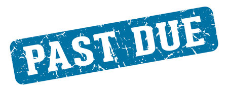 trap due stamp. past due rectangular sign isolated on transparent backgroundのイラスト素材