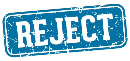 reject stamp. reject rectangular sign isolated on transparent backgroundのイラスト素材